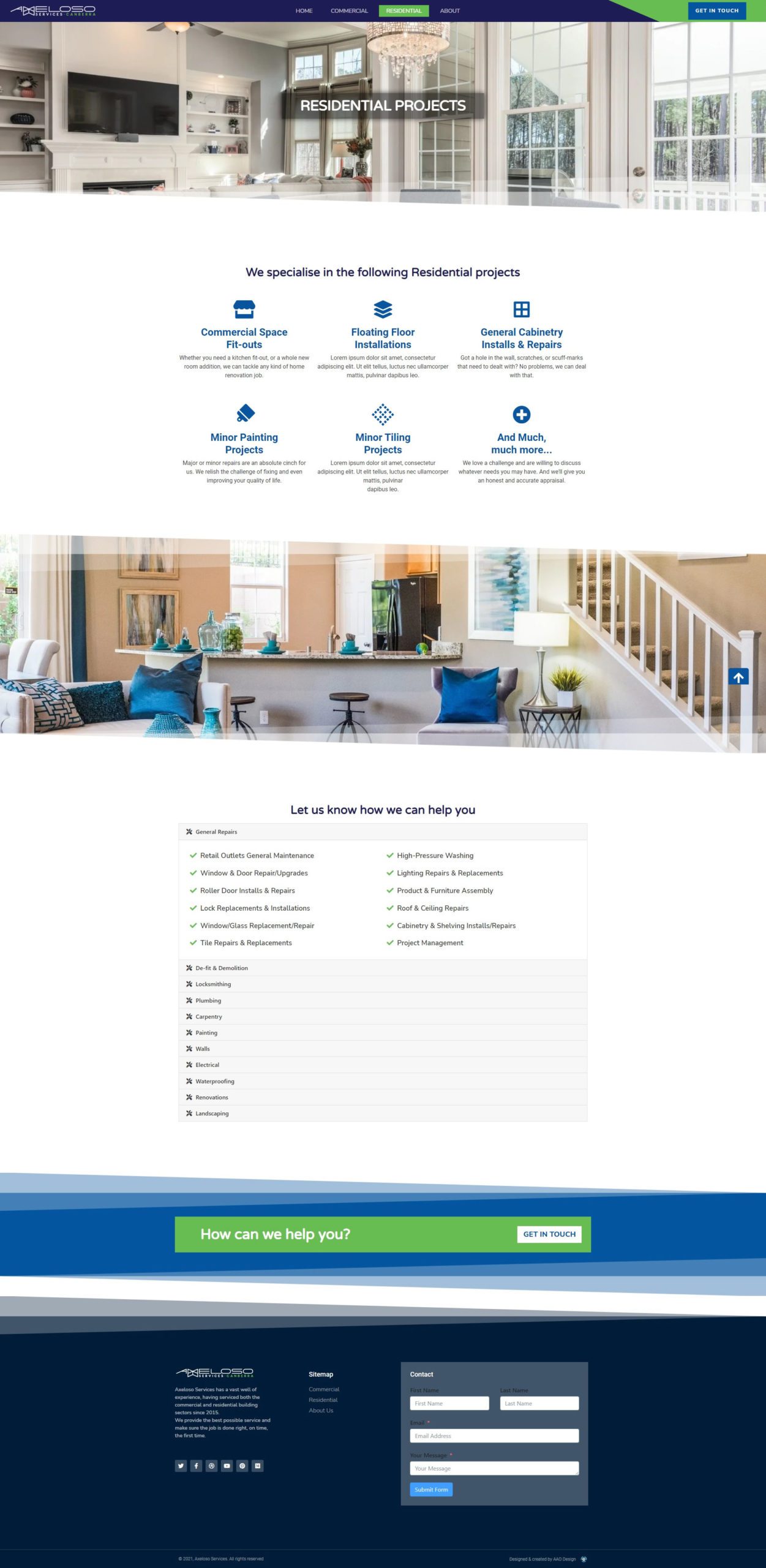 Axeloso Website Residential Preview Image